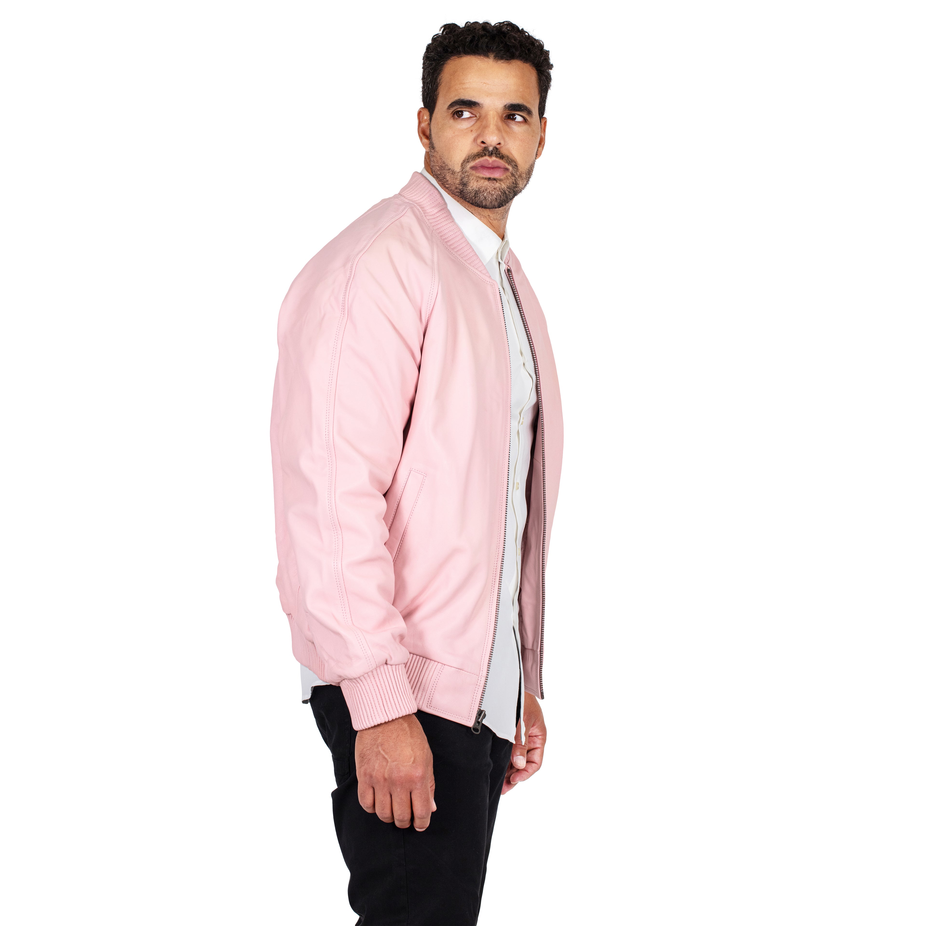 Genuine Lambskin Leather Baseball Varsity Jacket Style #1051 (Part 2 Of Colors)