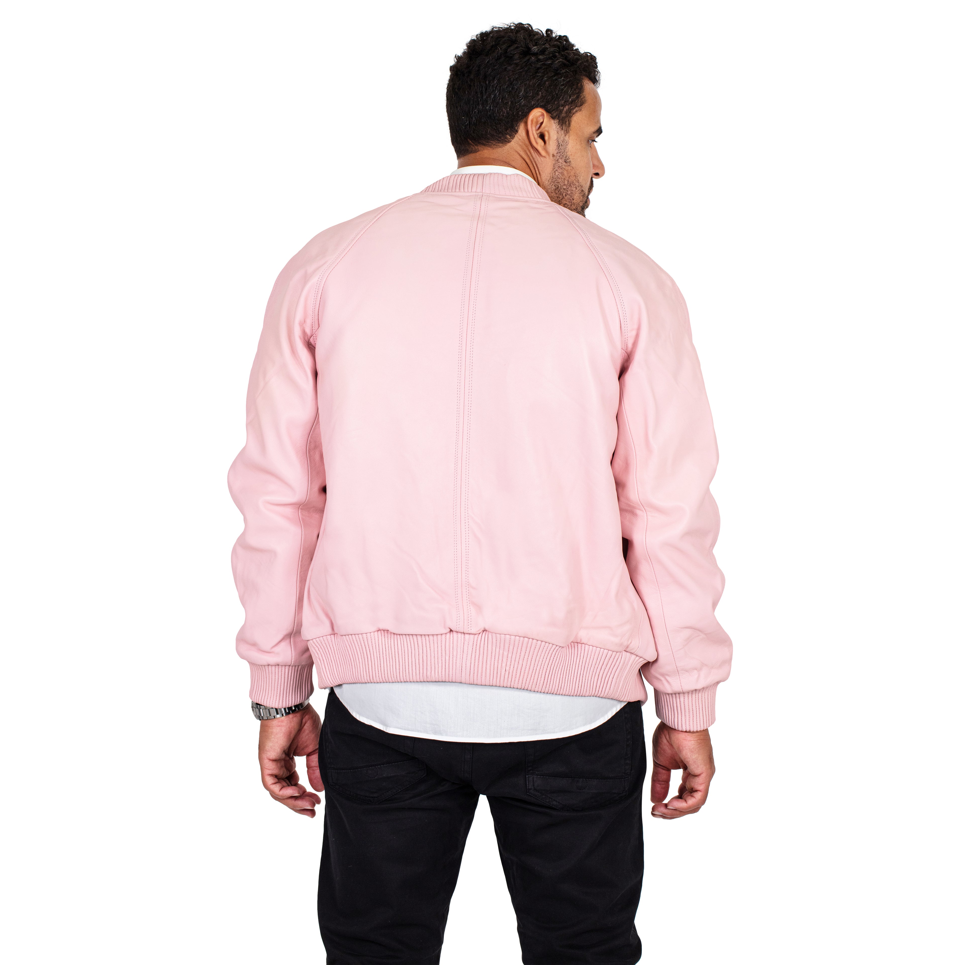 Genuine Lambskin Leather Baseball Varsity Jacket Style #1051 (Part 2 Of Colors)