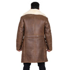Button-Up Sheepskin Trench Coat | Style #6110