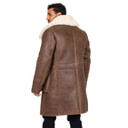 Button-Up Sheepskin Trench Coat | Style #6110
