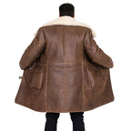 Button-Up Sheepskin Trench Coat | Style #6110