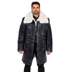 Button-Up Sheepskin Trench Coat | Style #6110