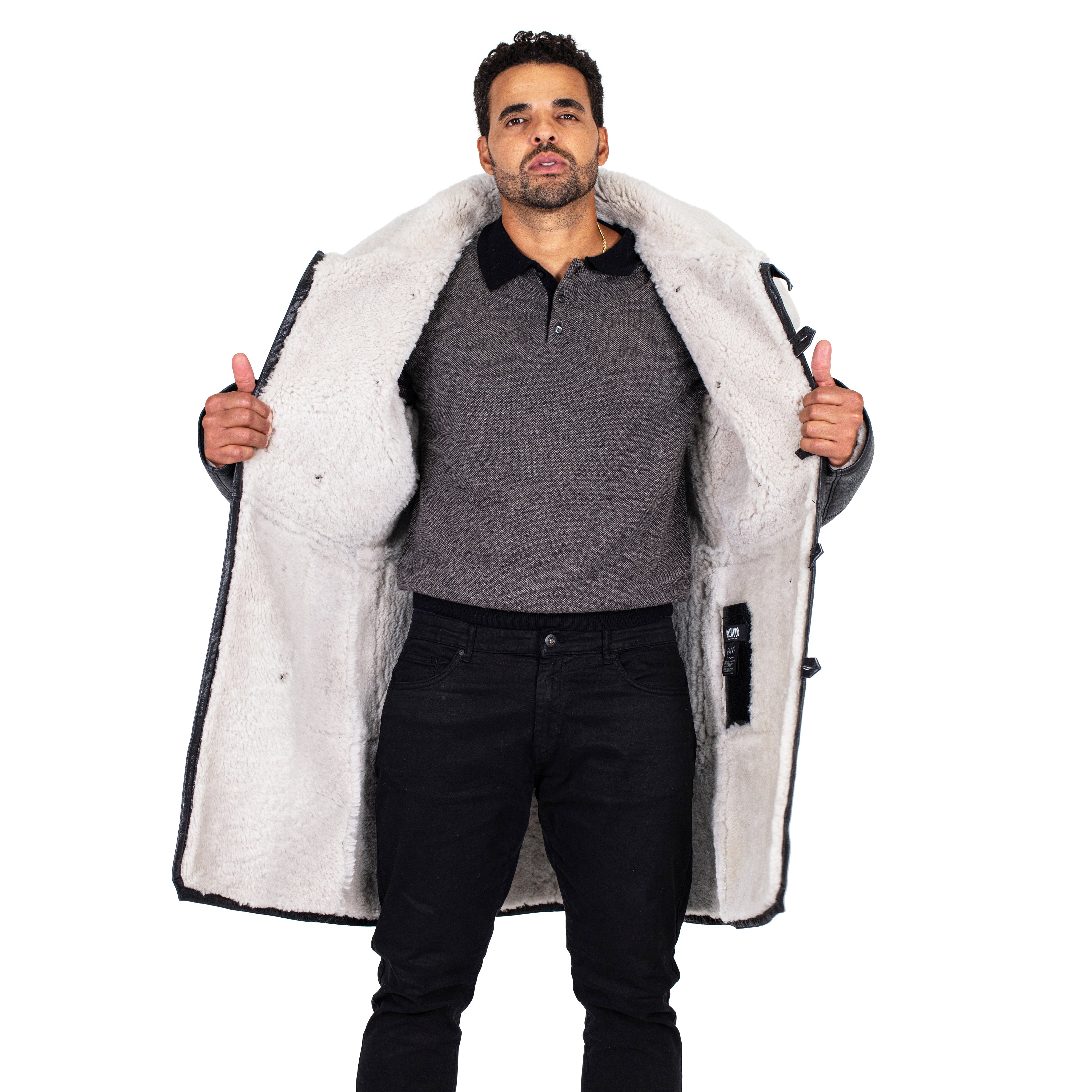 Button-Up Sheepskin Trench Coat | Jakewood NY