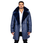 Shearling Sheepskin Button Open Trench Coat | Style #5000