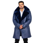 Shearling Sheepskin Button Open Trench Coat | Style #5000
