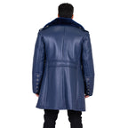 Shearling Sheepskin Button Open Trench Coat | Style #5000