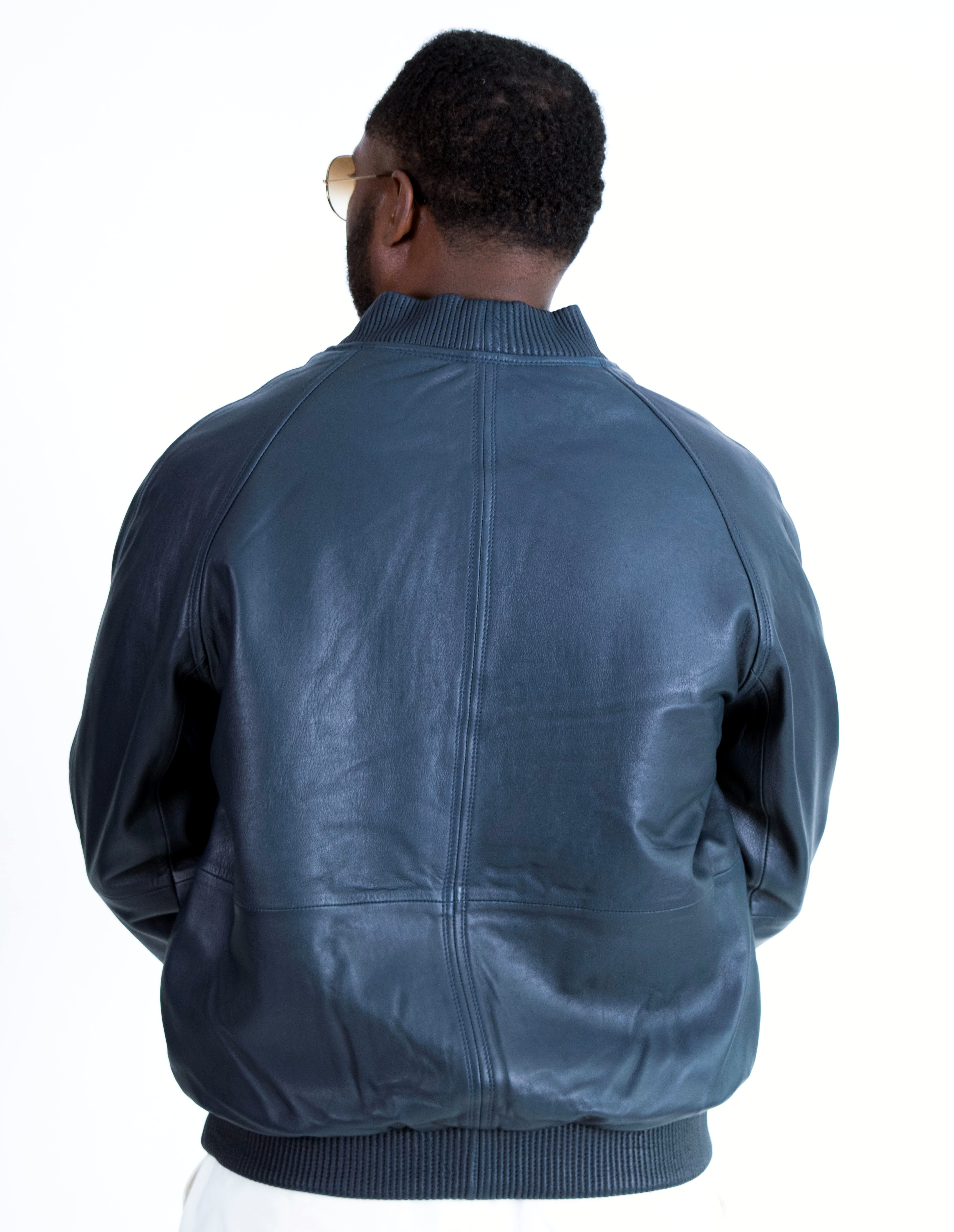 Genuine Lambskin Leather Baseball Varsity Jacket Style #1051 (Part 1 of colors)