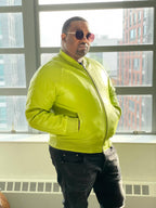 Genuine Lambskin Leather Baseball Varsity Jacket | Style #1051 (21 colors)