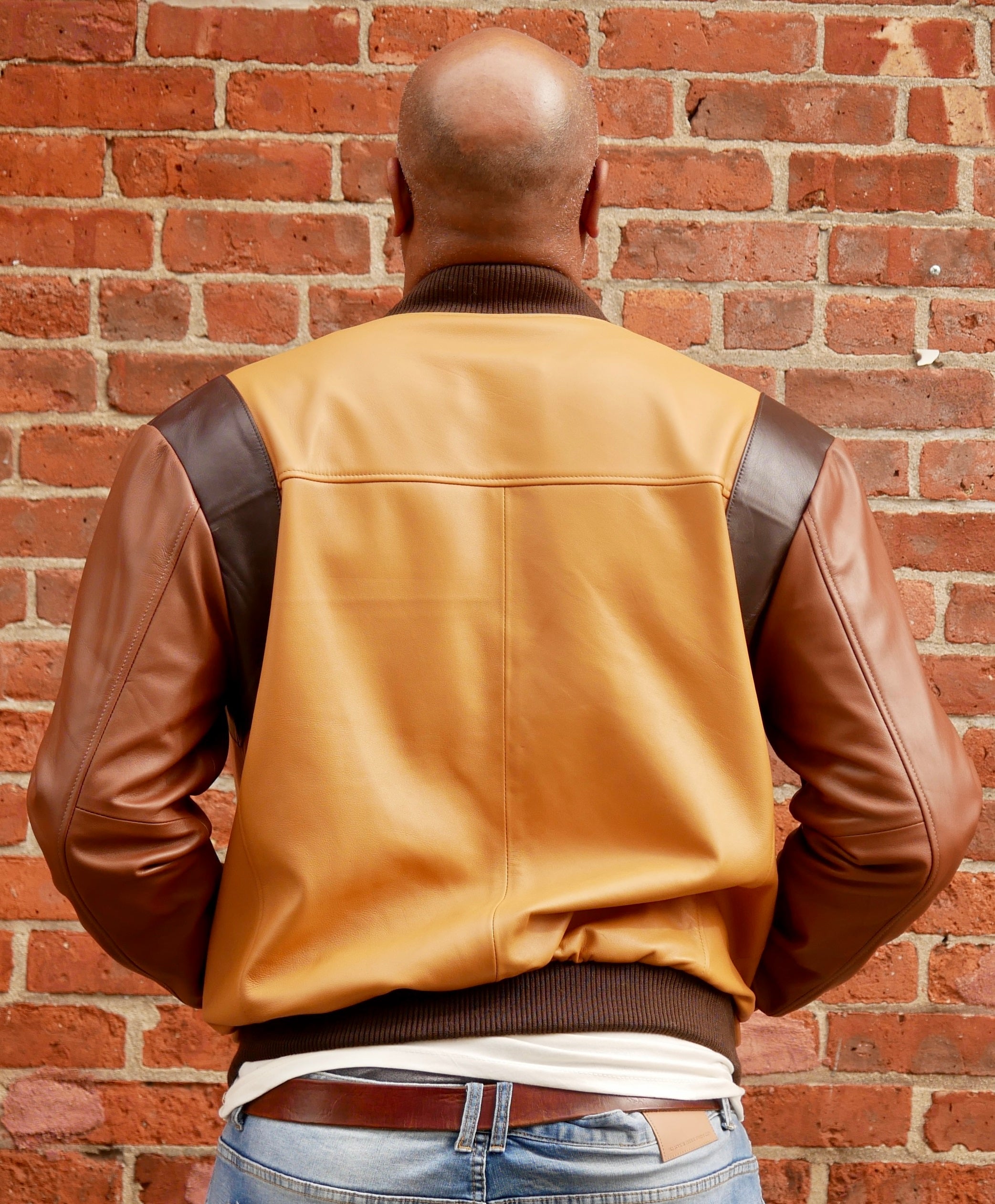 Leather Bomber Jacket Style #3433