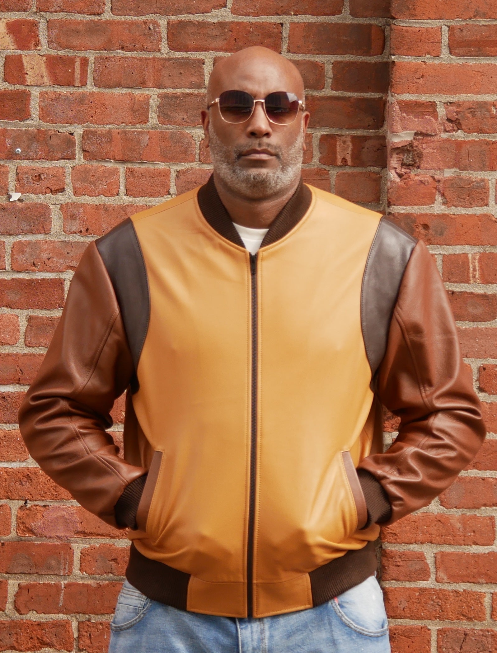 Leather Bomber Jacket Style #3433