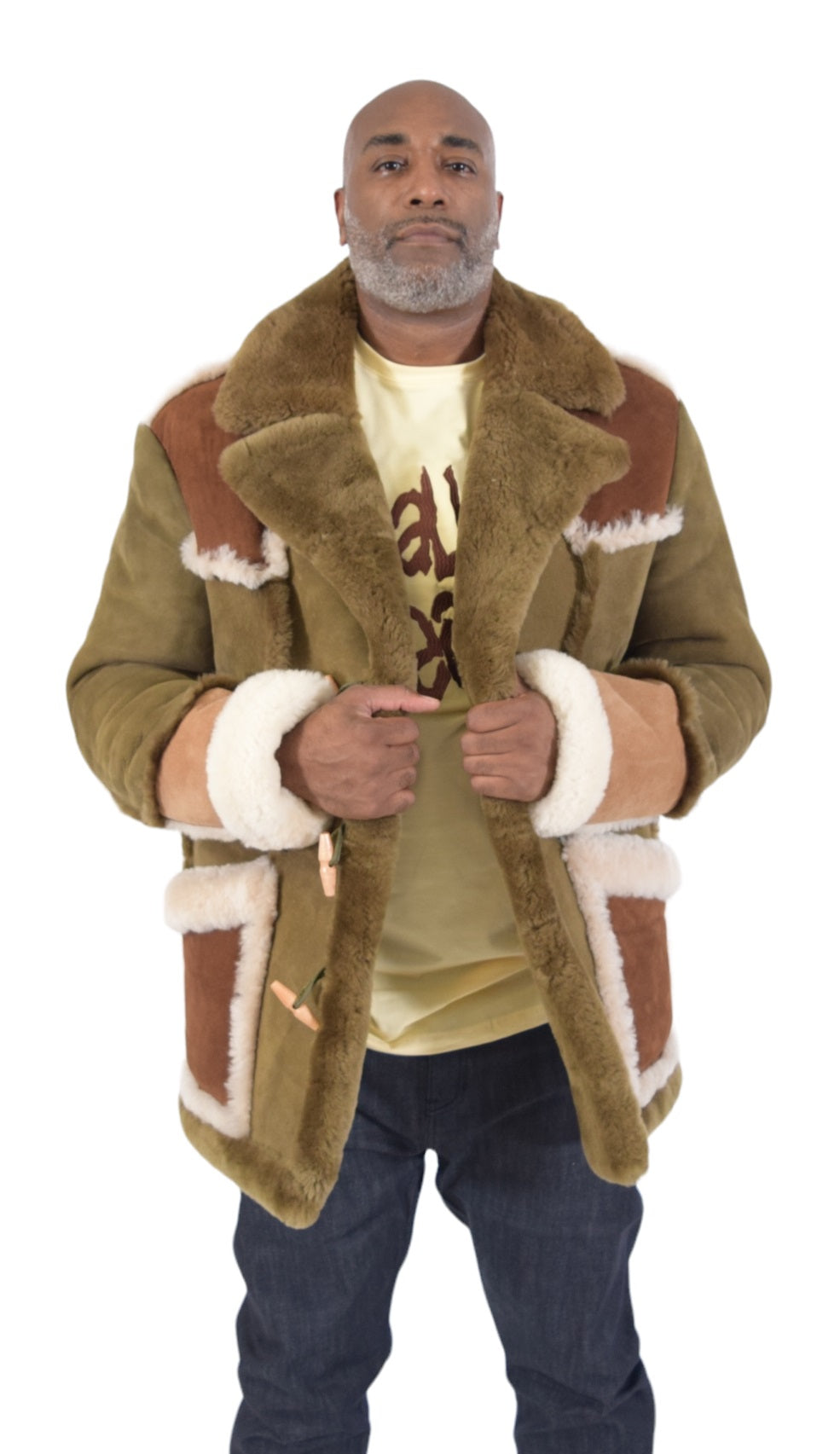 フランス製 3点セット FOURRURES ファージャケット ノースリーブ Sheepskin Marlboro Style Jacket Style #4900 – Jakewood