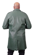 7/8 Single Breast Leather Coat | Style #3200