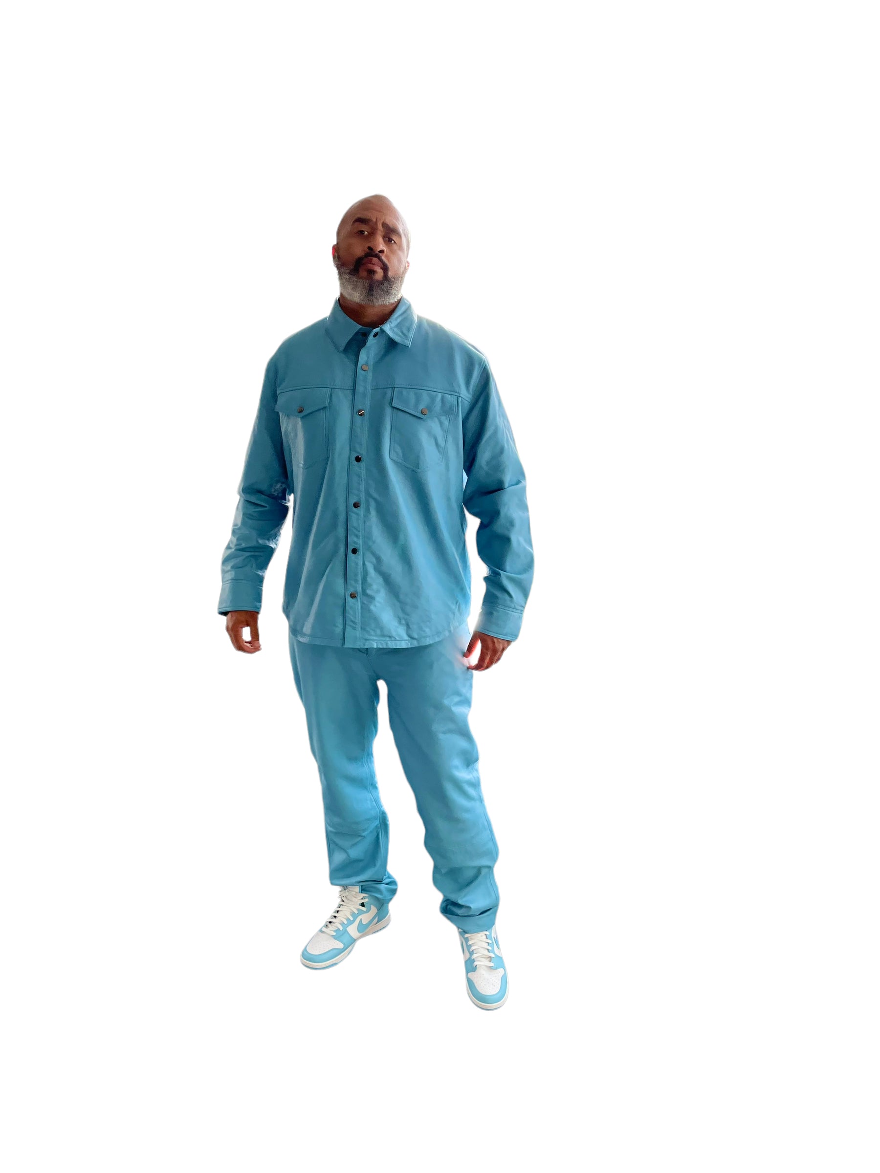 Leather pants jean style #123