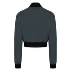 Ladies Baseball Jacket with With Persian Lamb Full Front #1043