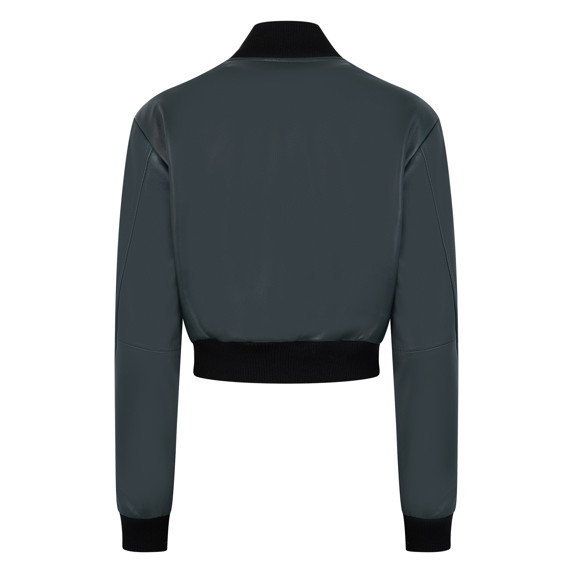 Ladies Baseball Jacket with With Persian Lamb Full Front #1043