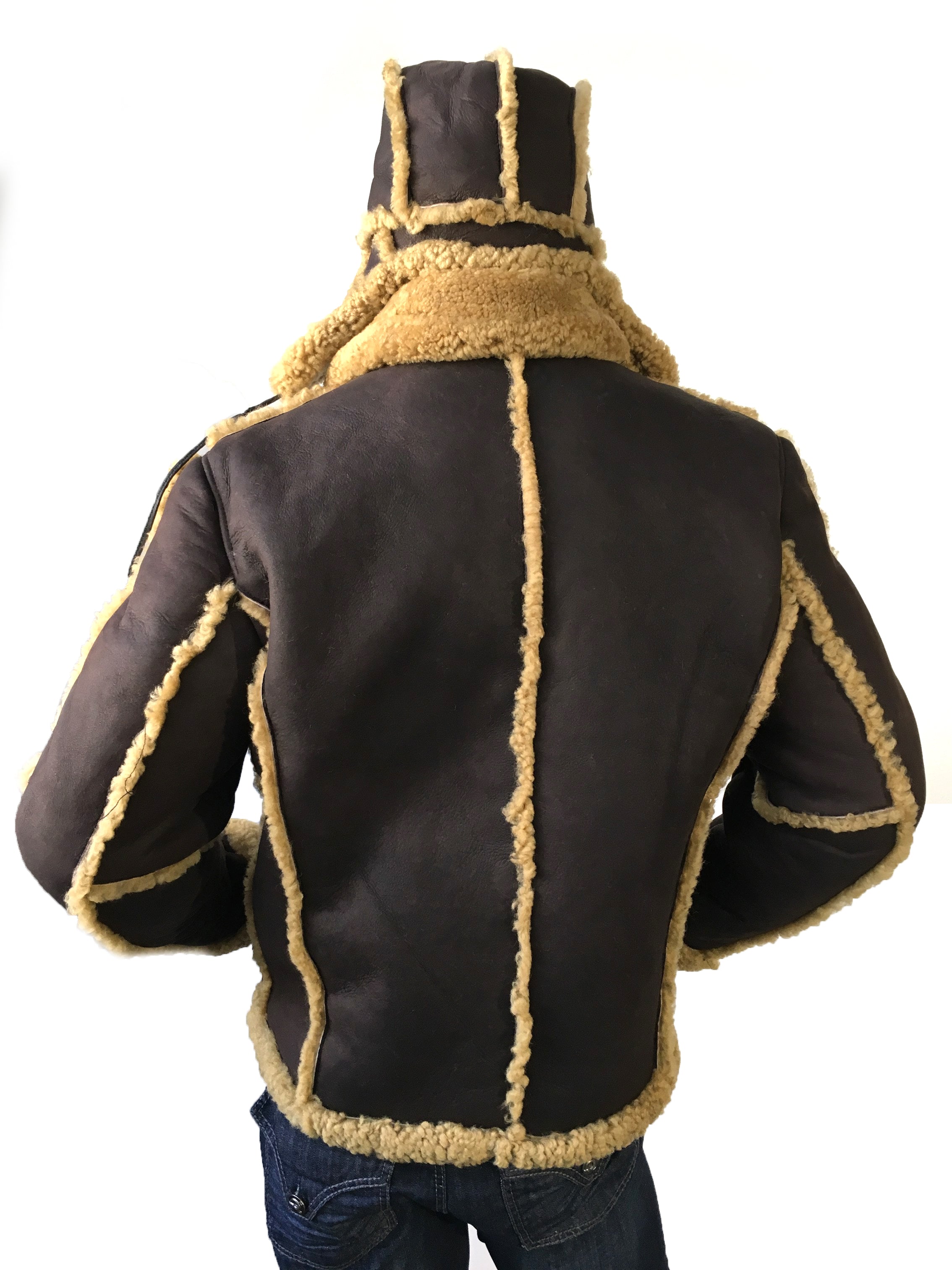 Mongolian Sheepskin Jacket Open Seams Style #3700 – Jakewood