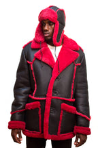 Sheepskin  Marlboro Style Jacket Style #4900 - Jakewood Shearlin Leather Mouton Fur Bomber Aviator Parka Coat Jacket Sheepskin All size Brooklyn New York manufacturer 