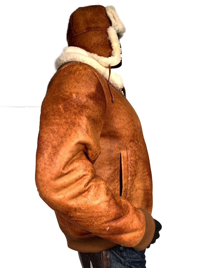 Sheepskin Shearling Bomber Jacket 2