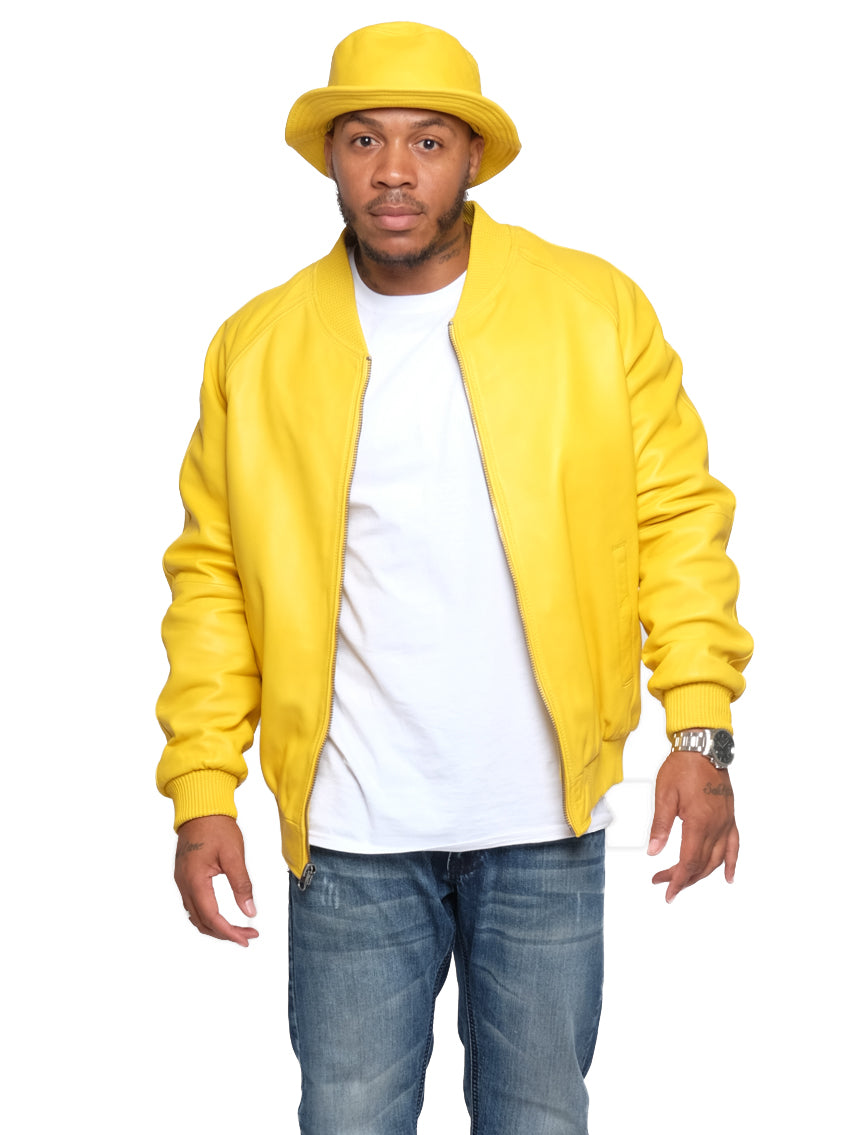 Genuine Lambskin Leather Baseball Varsity Jacket Style #1051 (Part 1 of colors)