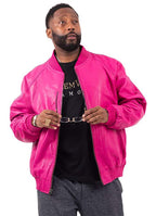 Genuine Lambskin Leather Baseball Varsity Jacket | Style #1051 (21 colors)