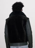 Sheepskin Jacket with Fur Collar | Style #7020