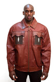 Lambskin jacket with Alligator and Stingray Trimming #2070