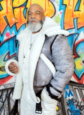 Sheepskin Jacket Bomber with Double Collar Style #808