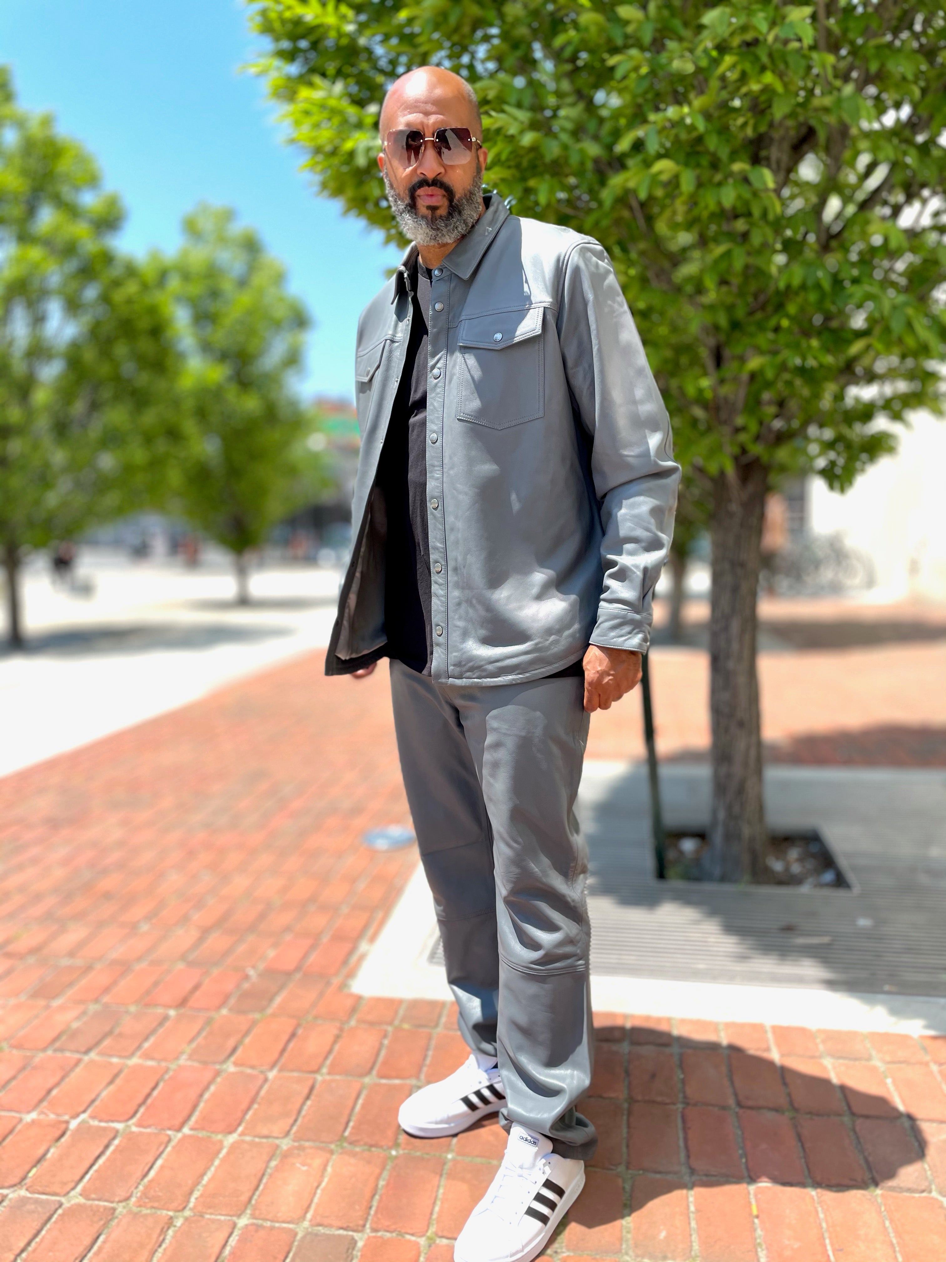 Leather pants jean style #123