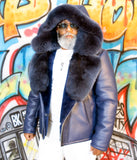 Sheepskin Jacket with Fur collar Style #1320