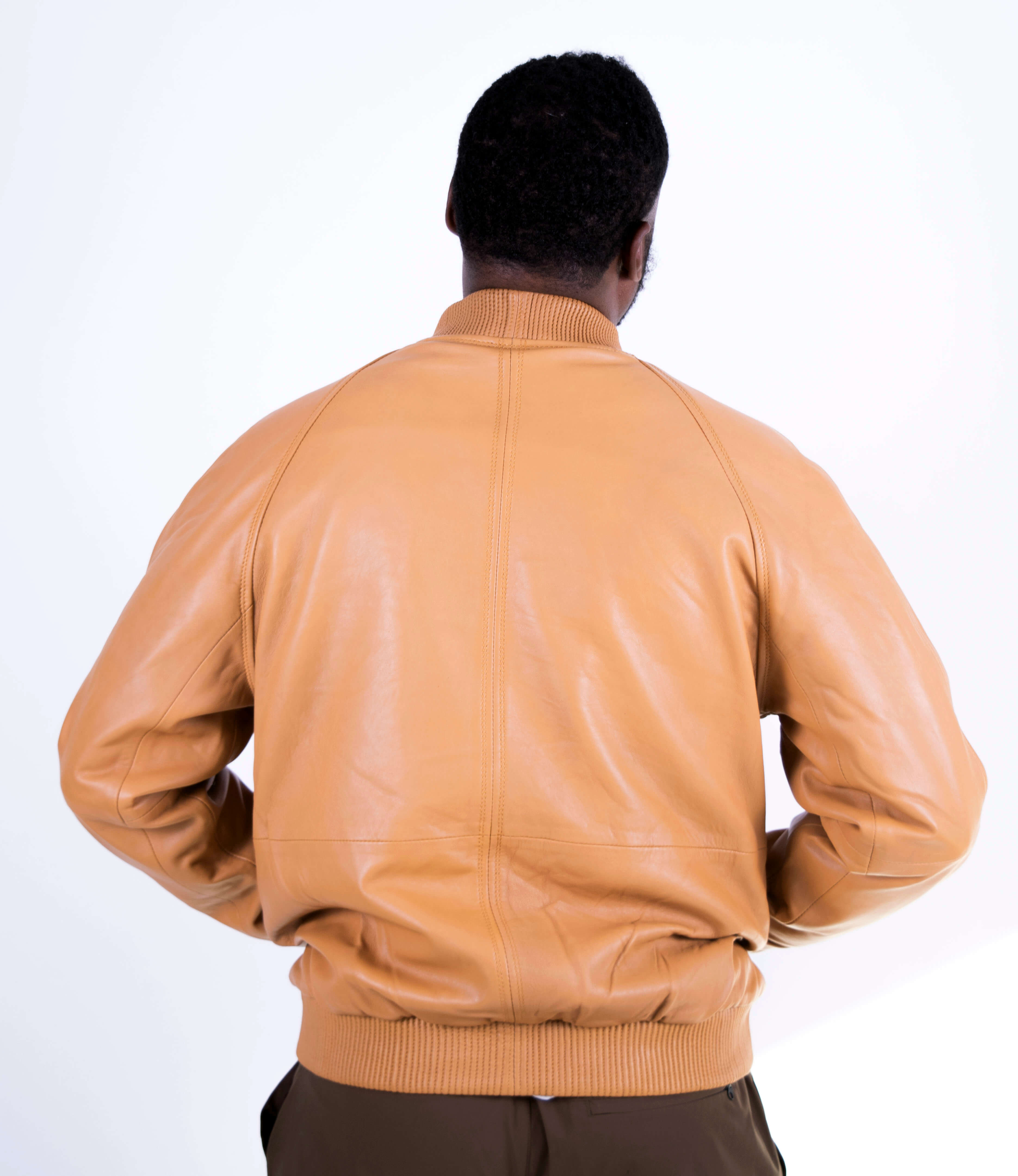 Genuine Lambskin Leather Baseball Varsity Jacket Style #1051 (Part 2 Of Colors)